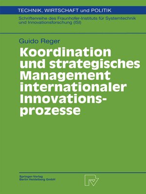 cover image of Koordination und strategisches Management internationaler Innovationsprozesse